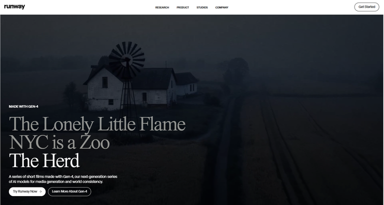 Runway ML , video generator
