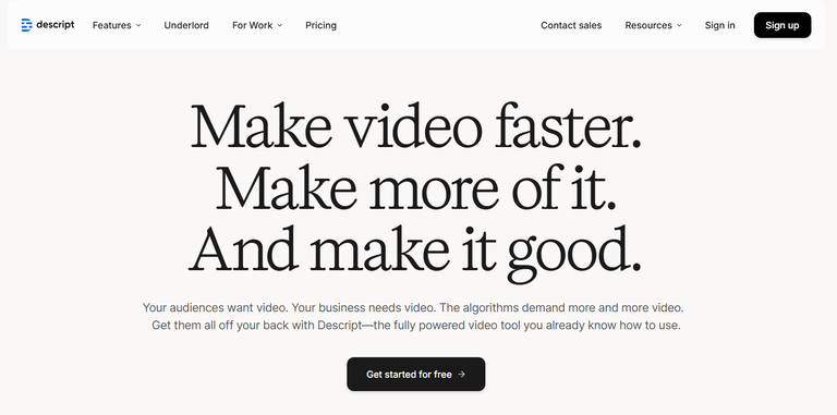 Descript Ai , Ai video generator
