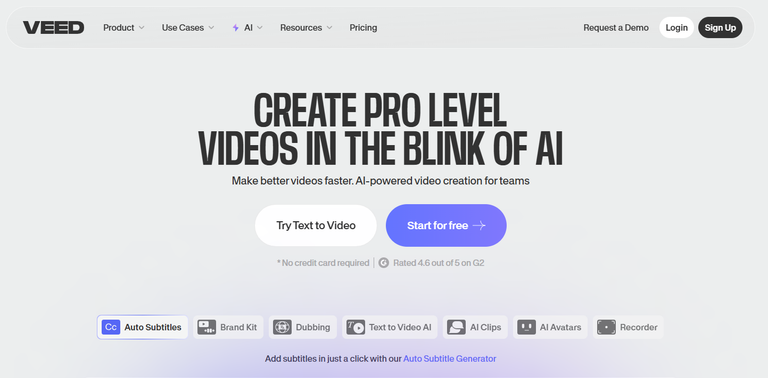 veed.io , ai video generator